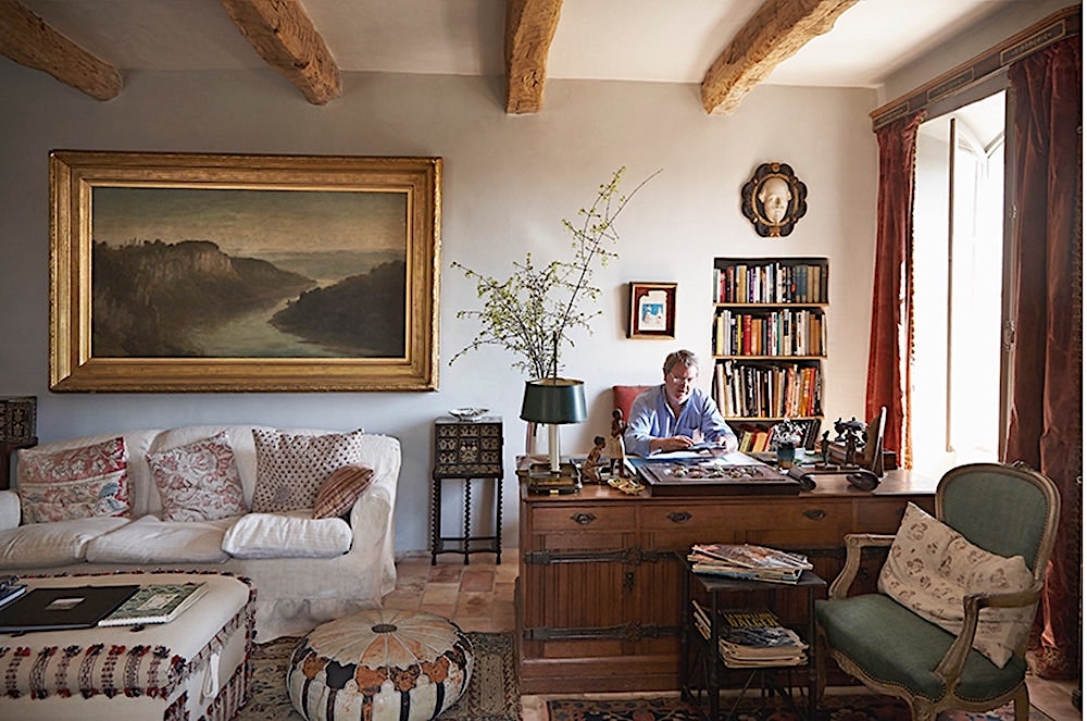 Robert Kime at home in France photo Tessa Traeger