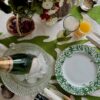 Embroidered Exotic Leaf Tablecloth - Green - Image 3