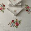 Vintage Hand Embroidered Linen Set