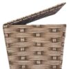 Spring Trompe L'Oeil Wicker Hamper - Pink - Image 4