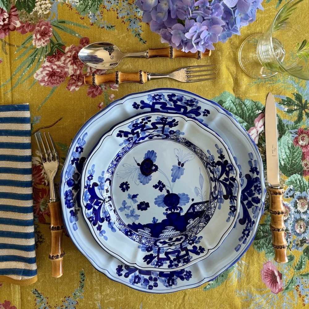 Blue Carnation Salad plate via Quintessence