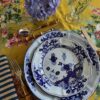 Blue Carnation Dinner Plate - Image 2
