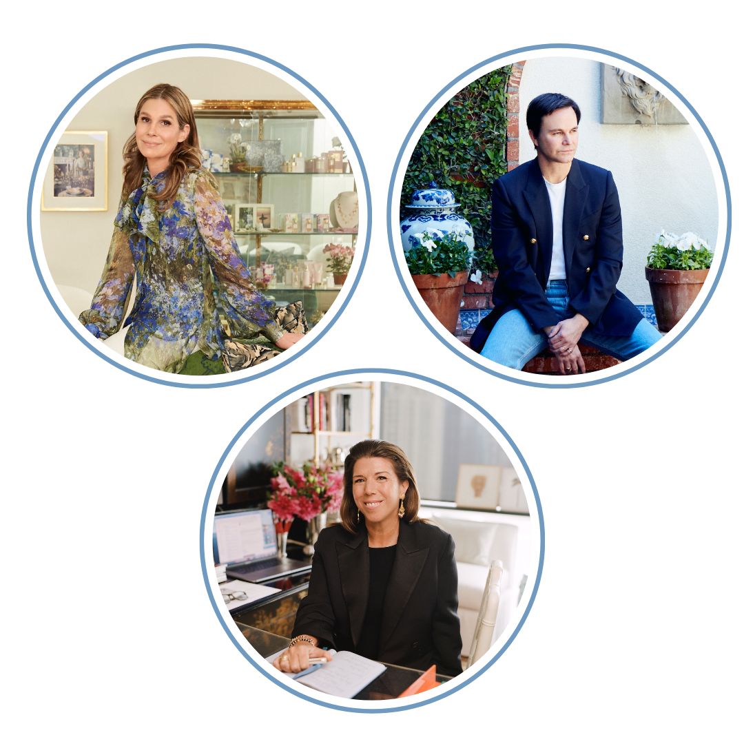 Aerin Lauder, Mark D. Sikes and Stellene Volandes at Nantucket by Design 2024