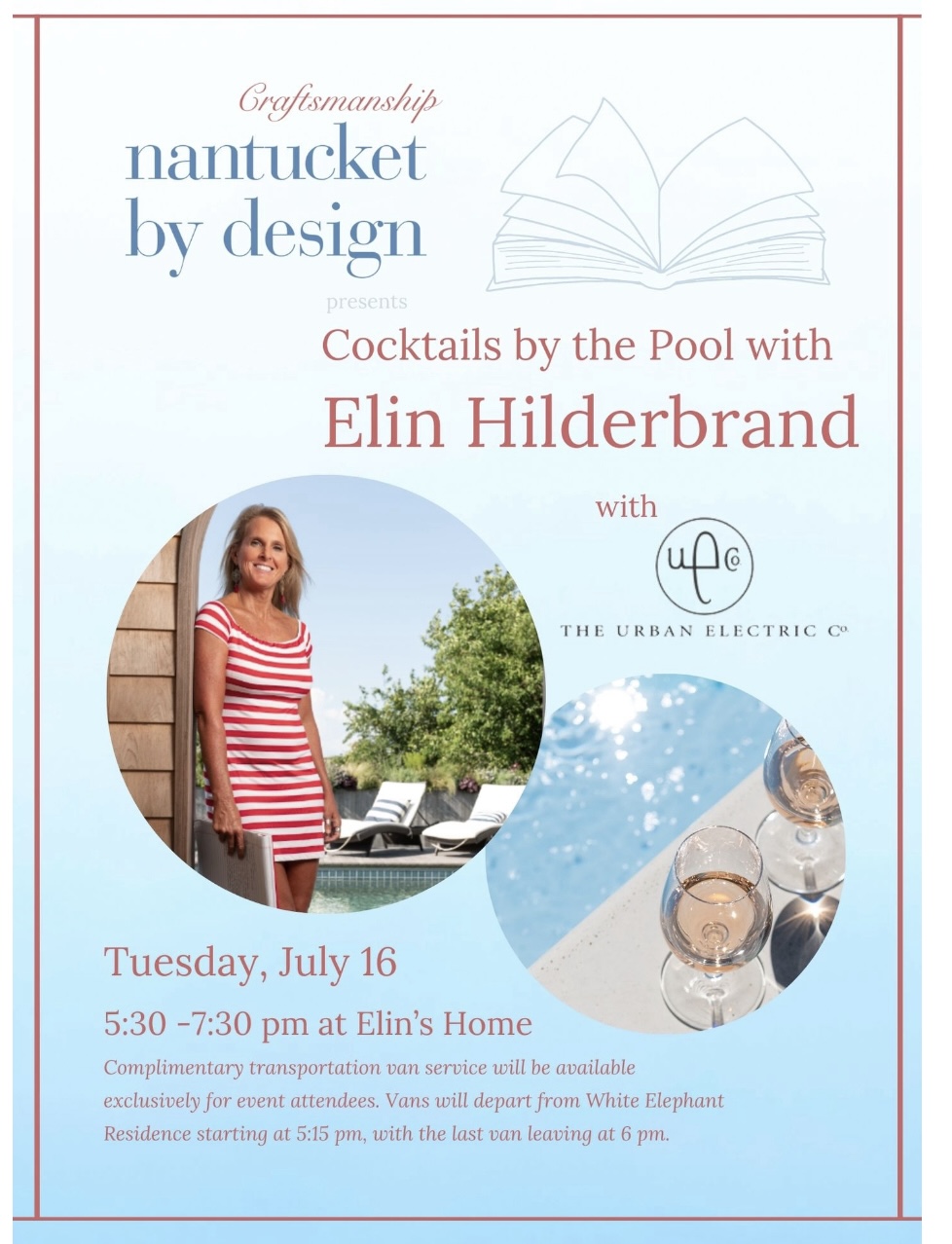 Cocktails with Elin Hilderbrand at Nantucket by Design 2024