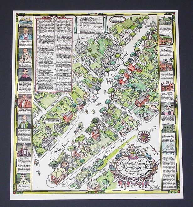 Nantucket map by Tony Sarg