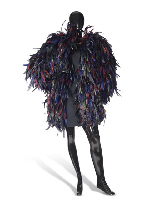 A FEATHER COAT, DIOR HAUTE COUTURE, CIRCA 2018 from Iris Apfel Christie's sale via Quintessence