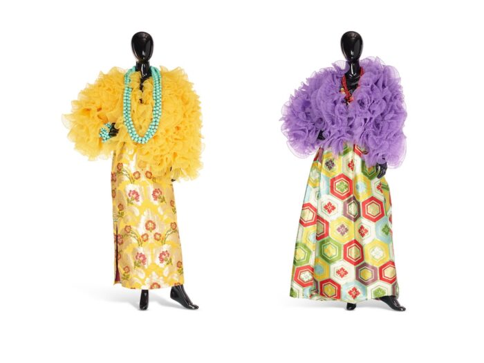 TWO RUFFLED 'FLOUNCED' SHORT JACKETS from Iris Apfel Christie's sale