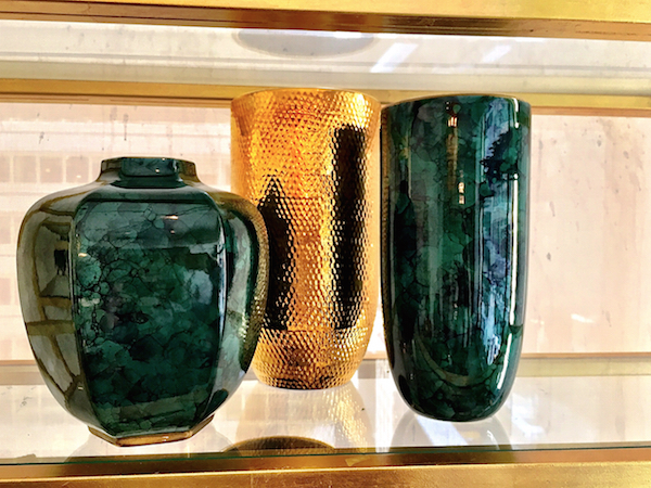 AERIN jade green vases