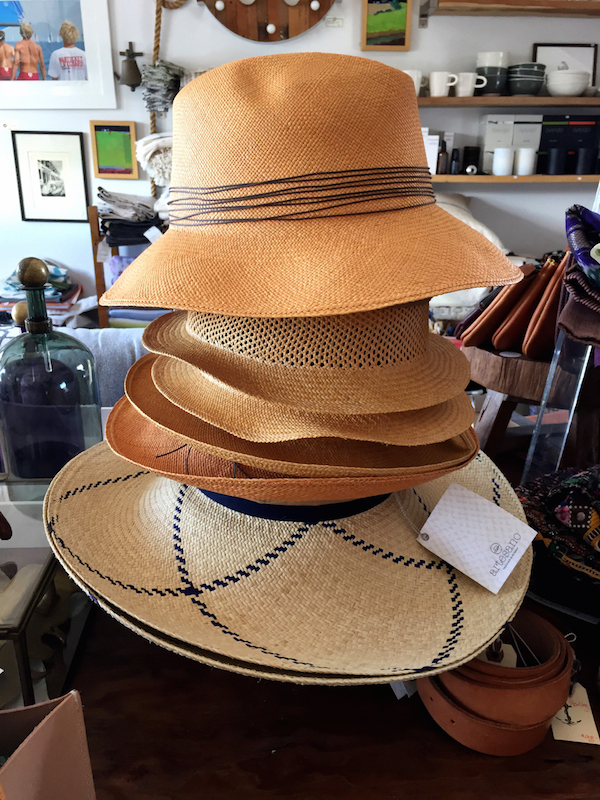 Artesano hats at SPACE on Nantucket