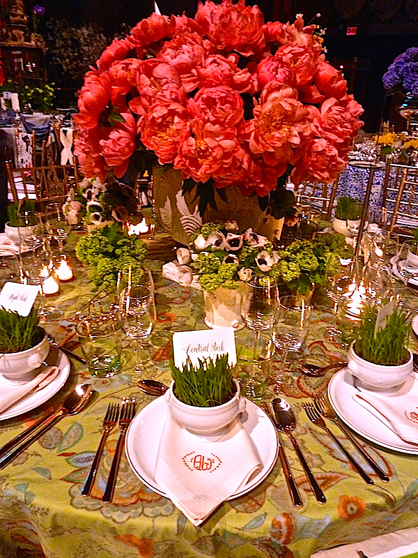 Ashley Whittaker Lenox Hill gala table