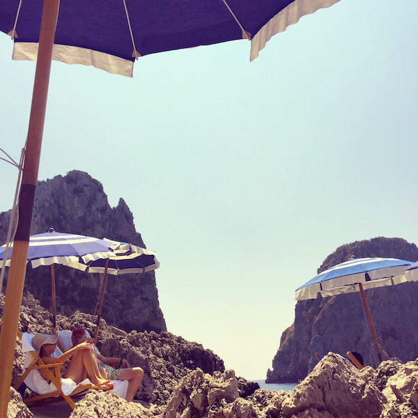Beach club in Capri by Max Sinsteden