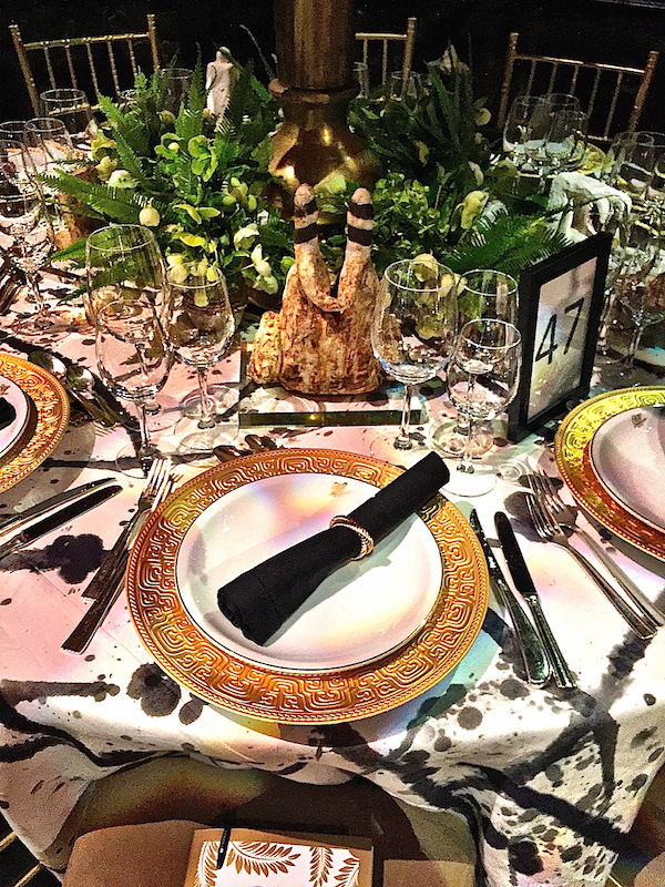 Benjamin Vandiver placesetting Lenox Hill Gala 2015