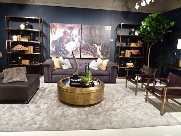 Bernhardt art inspired vignette at High Point showroom