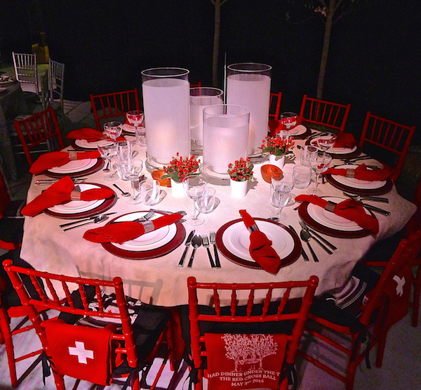 CT Cottages & Gardens Red Cross Red & White Ball 2014