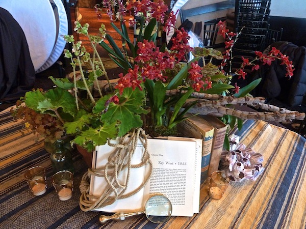 Carolyn Gregg and Steven De La Torre Orchid Dinner table