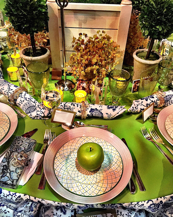 Christopher Maya placesetting Lenox Hill Gala 2015