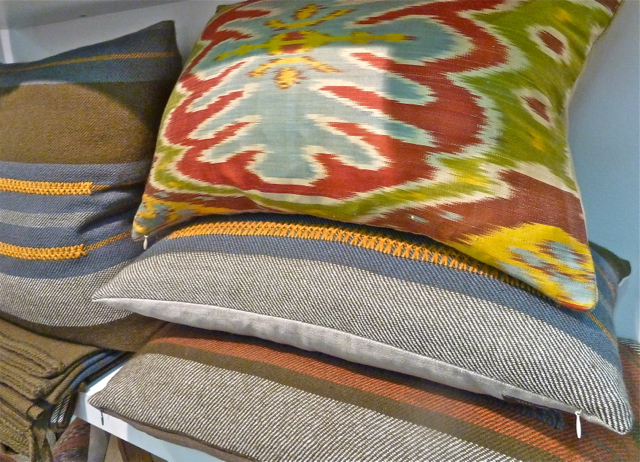 D. Bryant Archie pillows at the 2012 Architectural Digest Home Show