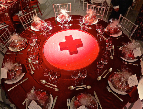 Darrin Varden table at the Red Cross Red & White ball 2014