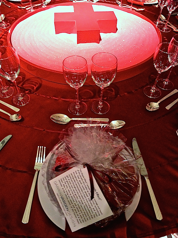 Darrin Varden table at the Red Cross Red & White ball 2014