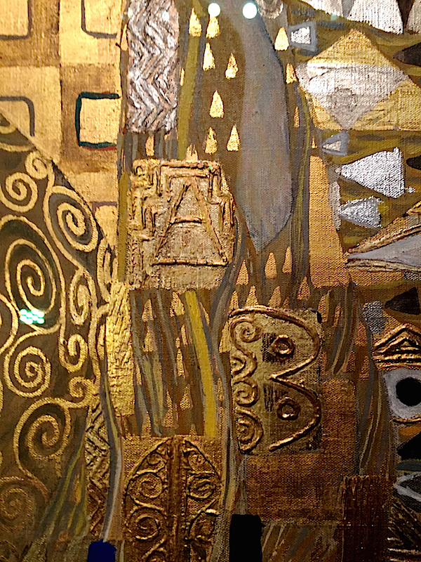 Detail of Klimt's Woman in Gold