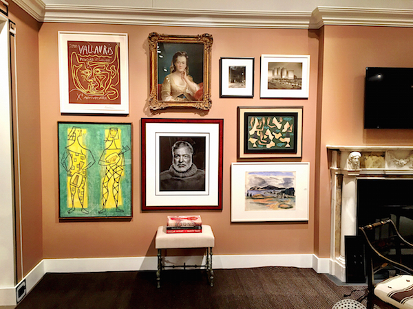 Eric Cohler gallery wall at Sotheby's 2015 Showhouse