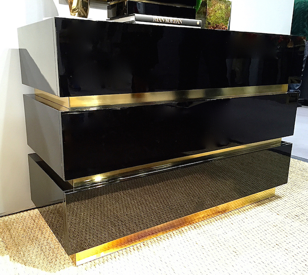 Flair for the Lacquer Company Brass banded chest at NY Now
