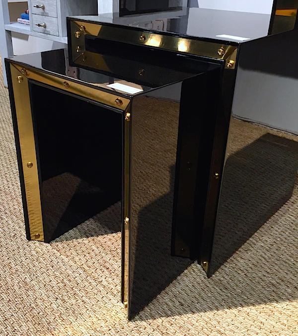 Flair for the Lacquer Company Edge Side tables at NY Now