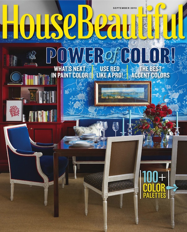 House Beautiful Color Issue, House Beautiful Blue Living Rooms