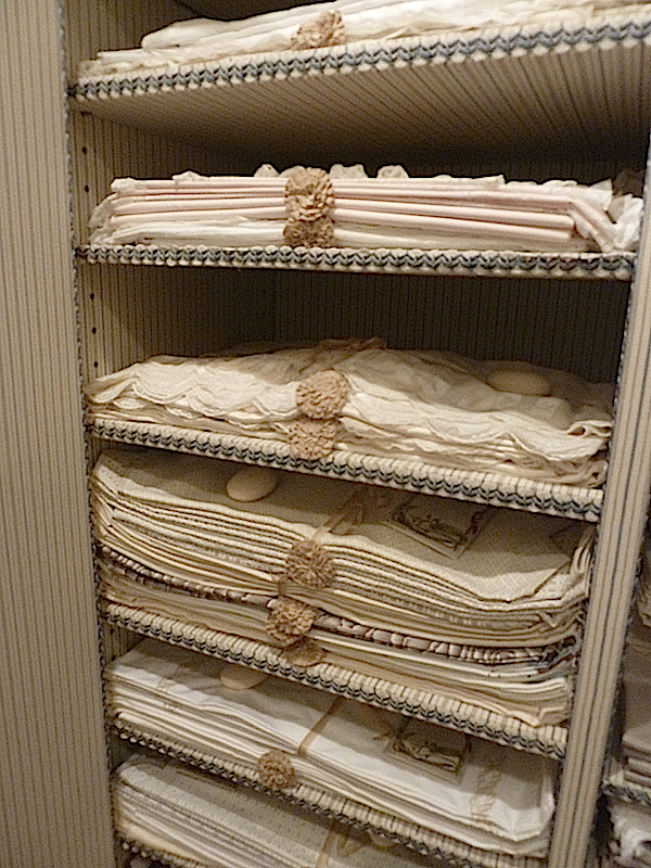 Howard Slatkin linen closet