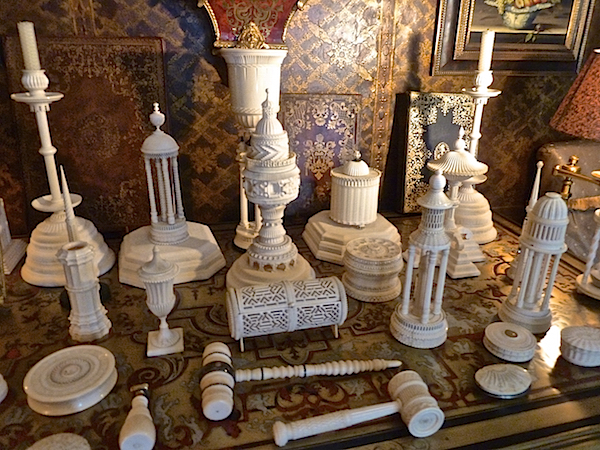 Howard Slatkin turned ivory objets