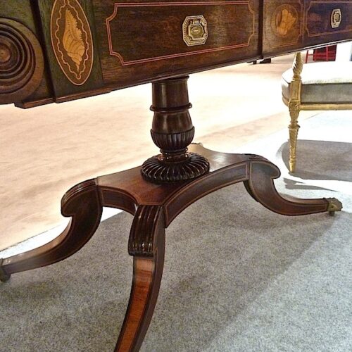 Hyde Park Antiques regency sofa table detail