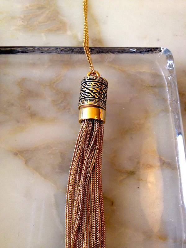 Christmas in July | Kilian Chain Tassel Scented Necklace