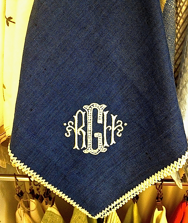 Embroidered monograms from Best Monogram