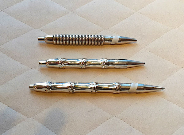 Verdura accessories | silver bamboo pens
