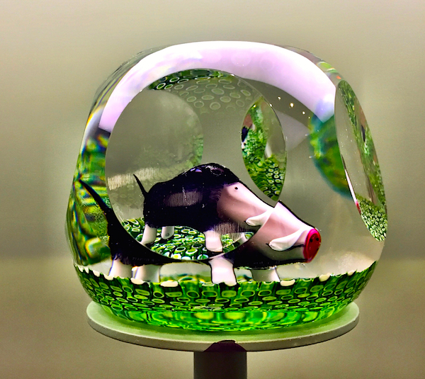 Saint-Louis Marcassin paperweight, 2007