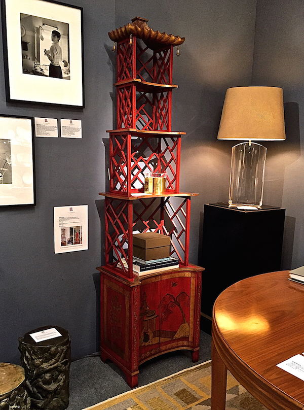 Jansen etageres from Liz O'Brien at the Winter Antiques Show 2015