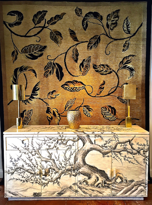 John Lyle Sakura cabinet with CL Curated rug