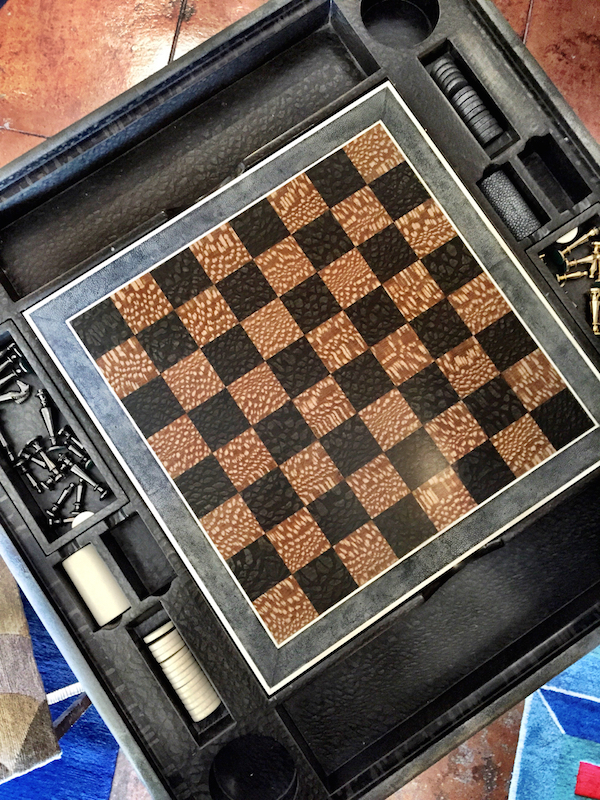 John Lyle game table checkers board