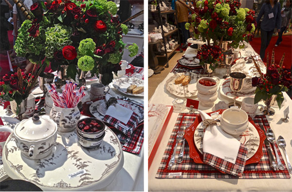 Juliska holiday table at the New York International Gift Fair