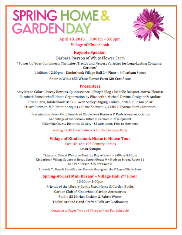 Kinderhook Home & Garden Day