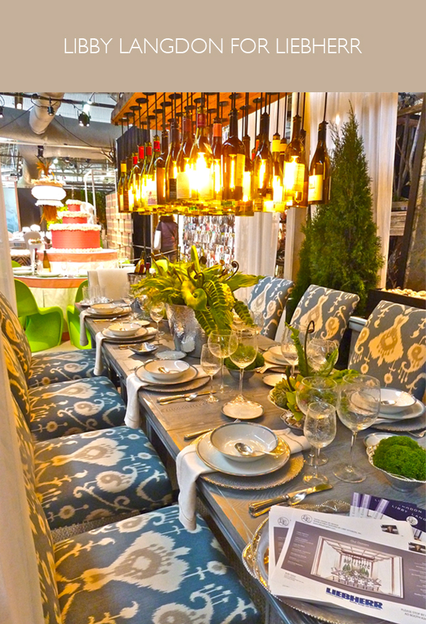 Libby Langdon designed table for Liebherr at the DIFFA Dining by Design event at the 2012 Architectural Digest Home Show