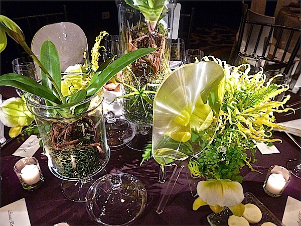 Laura Blanco Orchid Dinner table detail