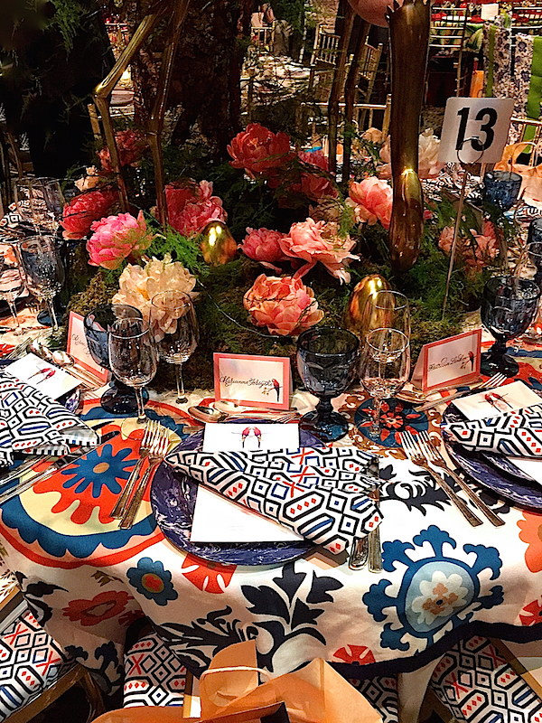 Lindsey Coral Harper placesetting at Lenox Hill Gala 2015