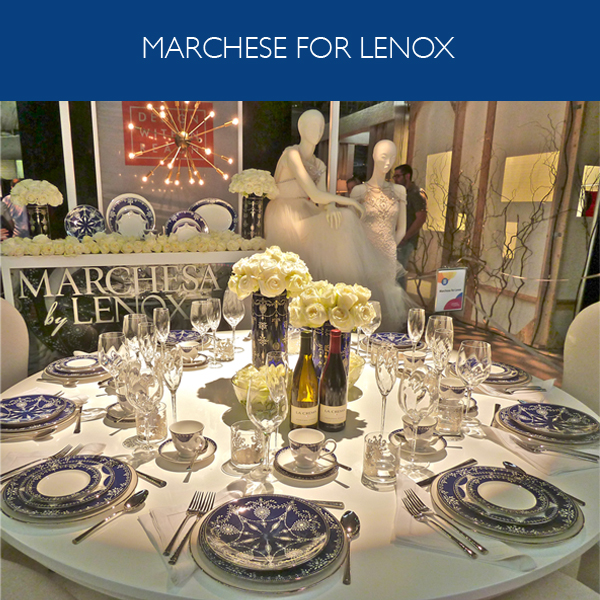 Marchese for Lenox Couture Collection table at the DIFFA Dining by Design event at the 2012 Architectural Digest Home Show