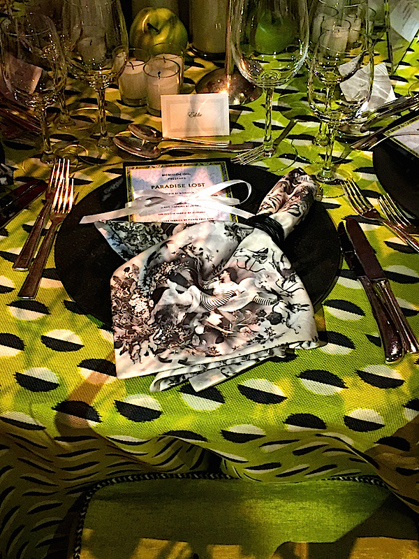 McMillen placesetting at Lenox Hill Gala 2015