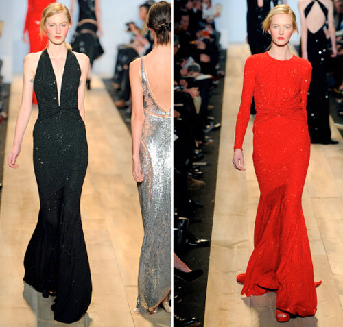Michael Kors fall 2012 crystal beaded gowns