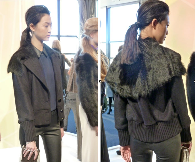 Zhushing up an all black basic outfit with an Hermes scarf