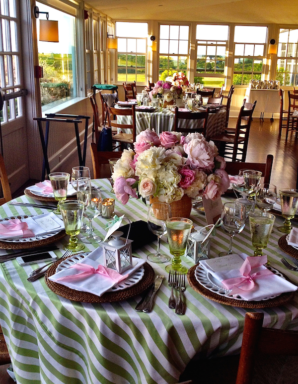 Nantucket wedding reception