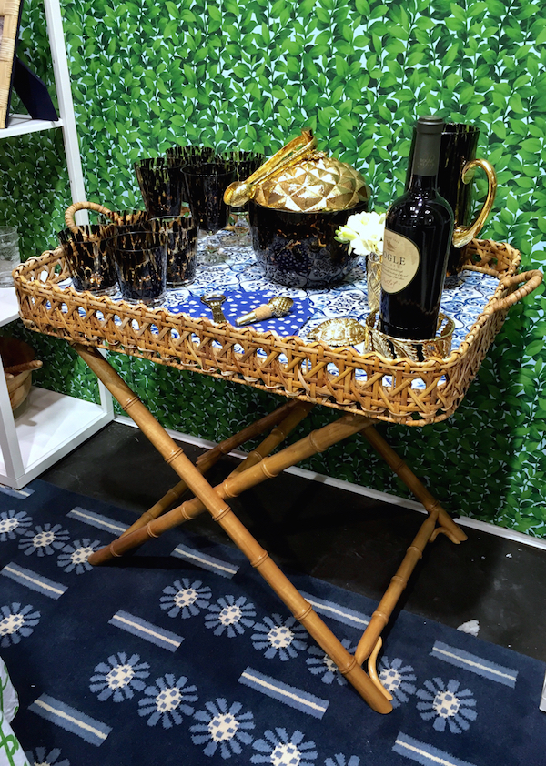 Oscar de la Renta tray on stand at NY Now 2015