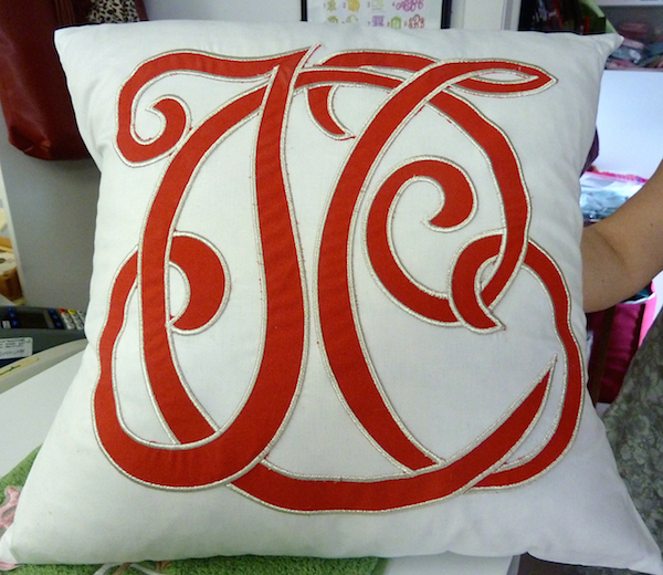 Embroidered monogram at Best Monogram